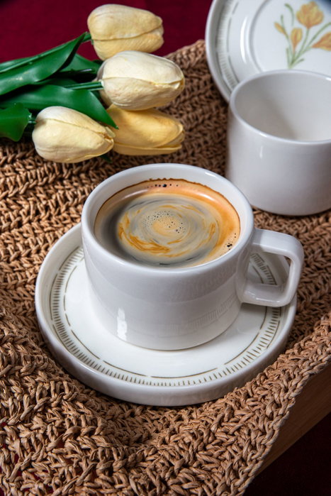 Hermia Mimoza Juego de tazas de té de 4 piezas Multicolor